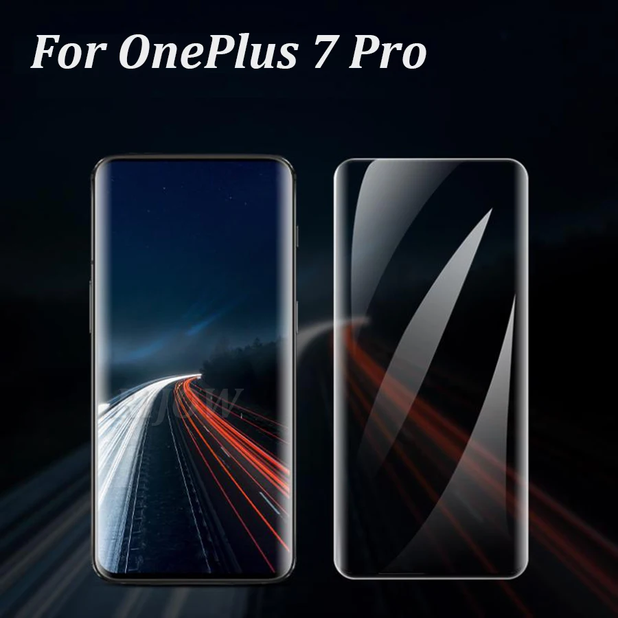 УФ закаленное Стекло для OnePlus 7 профессиональная полная жидкий клей Экран протектор OnePlus7 Pro One Plus 7T УФ новые Закаленное Стекло 3D 5D