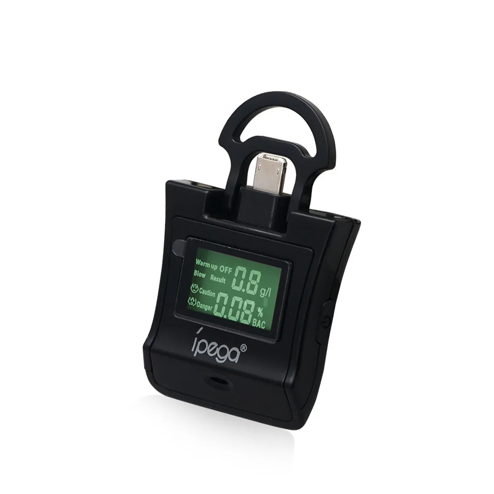 Быстрая реакция Профессиональный ЖК-дисплей алкоголь тестер цифровой Алкоголь