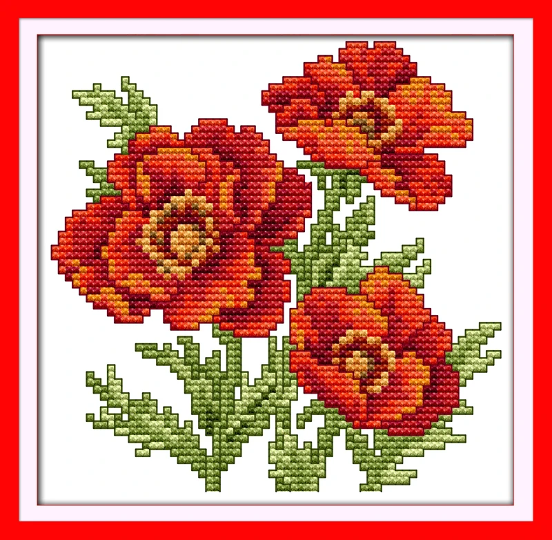 Набор для вышивки крестиком цветок счастья (5) 14/11 шт.|embroidery diy|handmade needleworkflower cross stitch