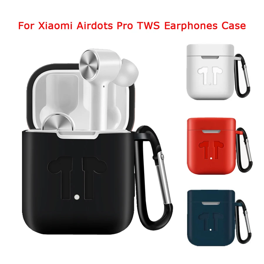 Чехол для Airdots силиконовый защитный чехол Xiaomi Air TWS Pro Беспроводная Bluetooth сумка