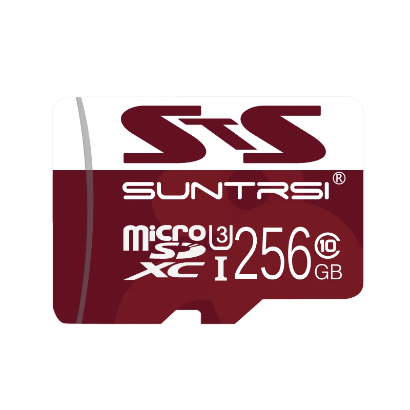 Suntrsi Microsd SD 128 ГБ 256 карты памяти 64 32 флэш для телефона высокого Скорость класса 10