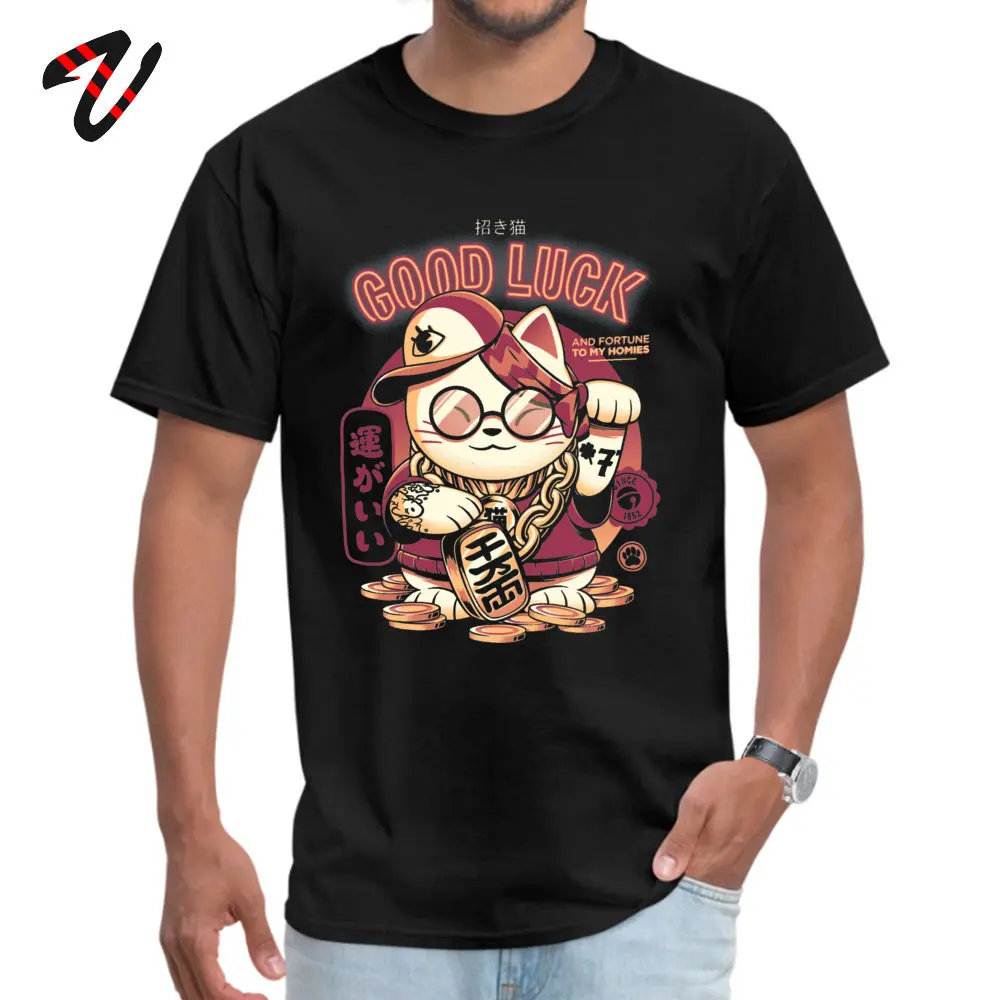 Lucky Cat вечерние футболки для Для мужчин Южная Африка летняя футболка пуличная
