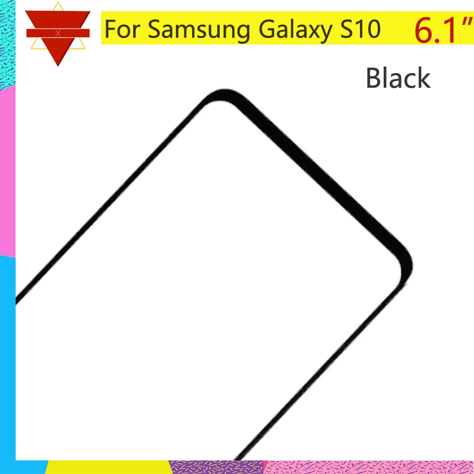 Pantalla t&aacute;ctil para Samsung Galaxy S10, SM-G973, S10E, S10, 5G, cristal exterior, lente para G973, 10 Uds./lote-3