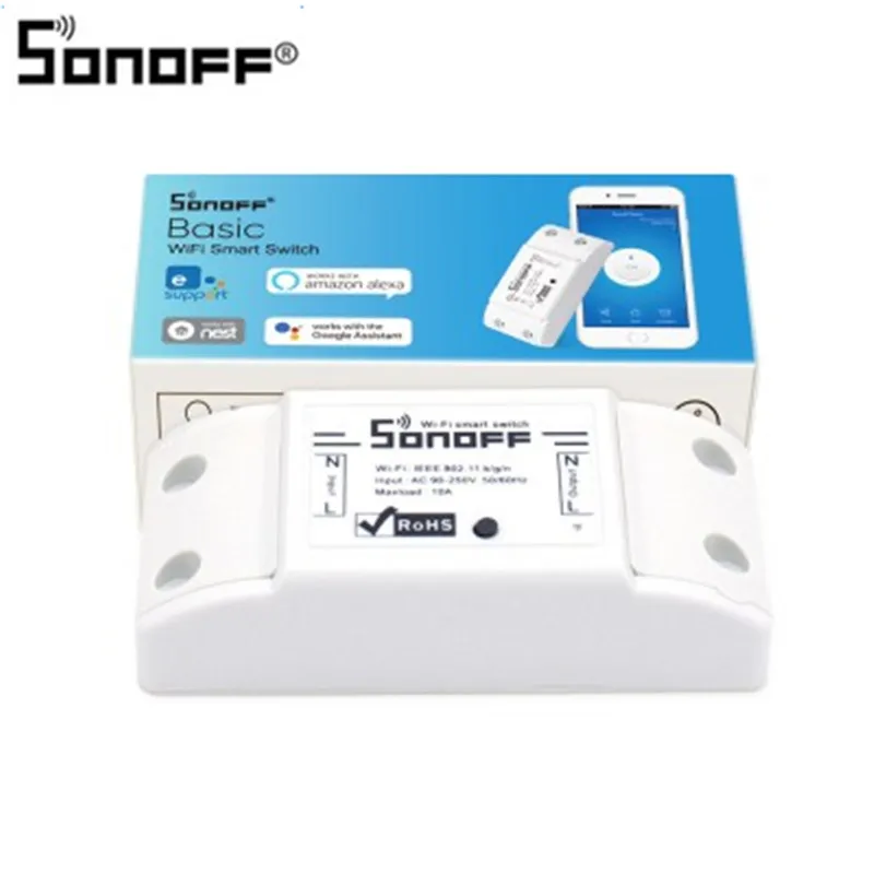 Sonoff Smart Wifi Switch DIY Wireless Remote Domotica Light Home Controller Work with Alexa | Электроника