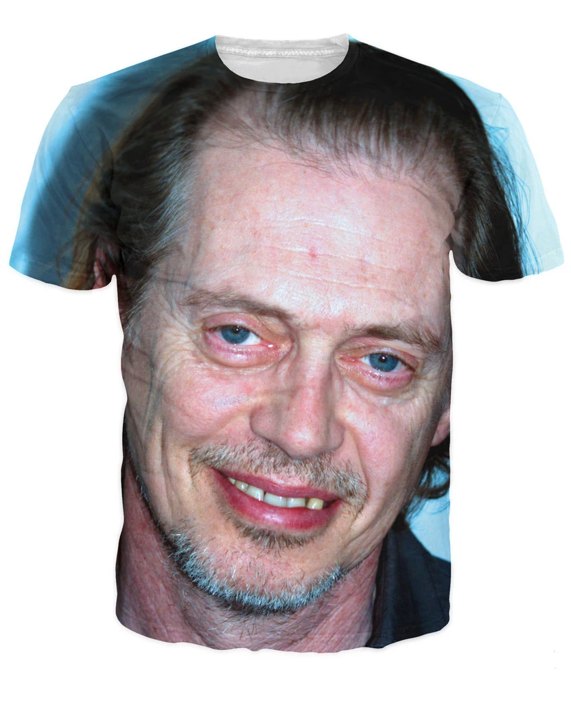 Steve Buscemi футболка милая с глазами багги 3d принтом футболки Летний стиль модная