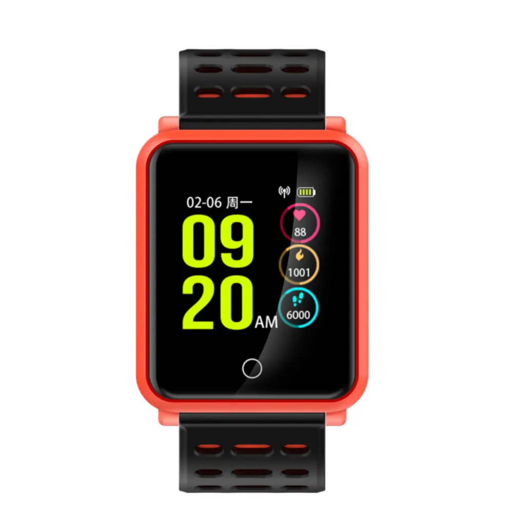 N88 New Bluetooth 4.2 Smart Watch IP68 Waterproof Heart Rate Blood Pressure Monitor Smartwatch Bracelet For Iphone Xiaomi | Электроника