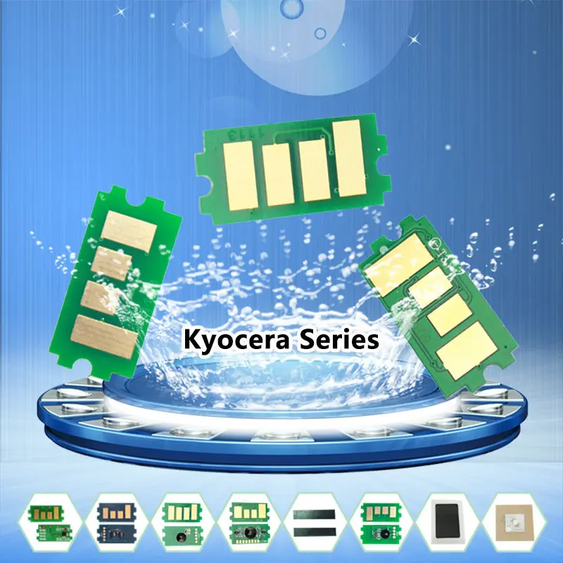 5 шт. TK320 TK-320 TK 320 совместим с фотографиями Kyocera чип сброса картриджа тонером |