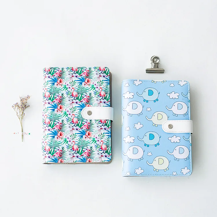 Милые Креативные кожаные школьные спиральные Блокноты с мультяшным рисунком