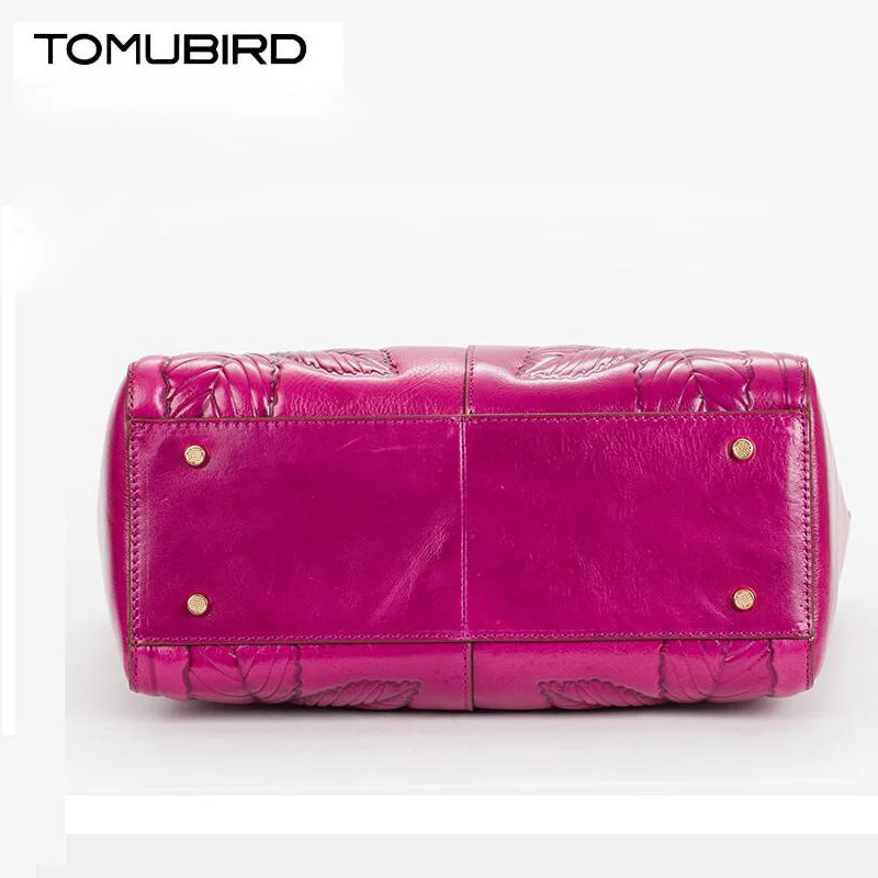 TOMUBIRD новая улучшенная классическая женская сумка тоут из воловьей кожи с