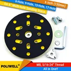 Шлифовальная машина FESTOOL, 6 дюймов (150 мм), с несколькими отверстиями, без пыли, M8 и 516-24 дюйма