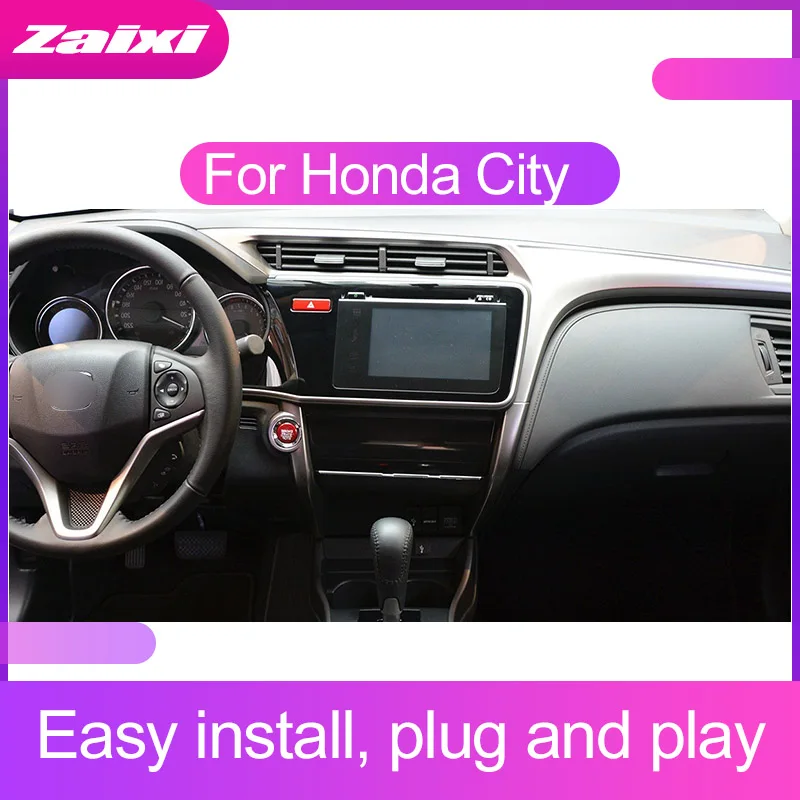 ZaiXi сенсорный экран Android автомобильный аудио для Honda City 2014 ~ 2019 поддержка GPS navi Ipod BT