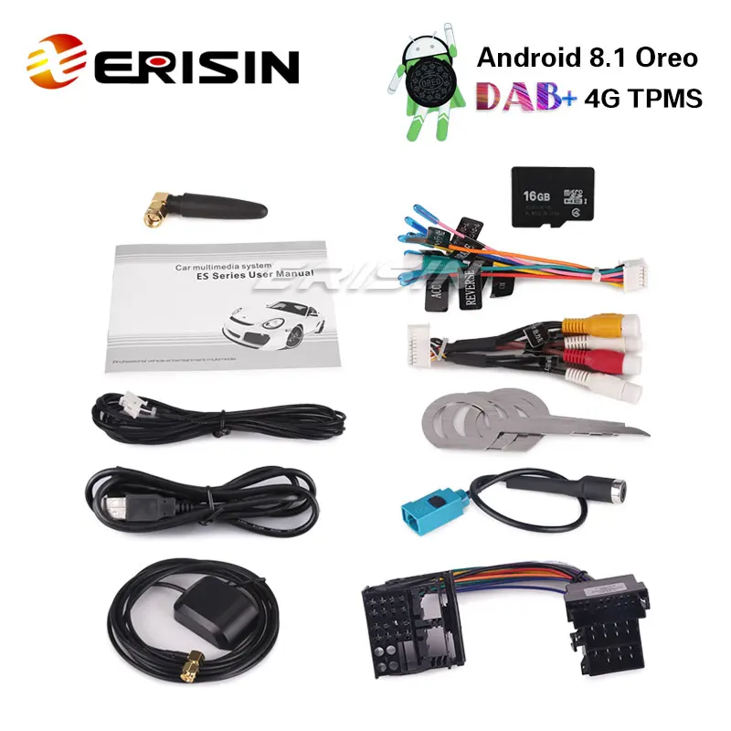 Erisin ES3886V 7 &quotAndroid 8 1 автомобильный стерео для VW Golf Passat Polo сидение Bora peugeot 307 DAB + gps DVD |