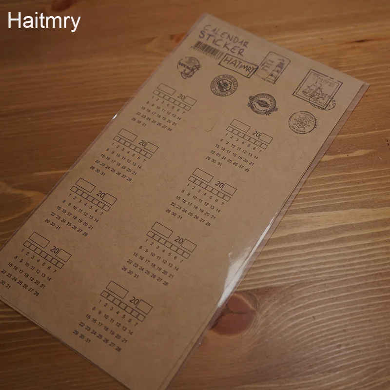 Hatimry 2 шт./компл. DIY Календари Индекс стикер милые Kawaii украшают наклейки 2018 для