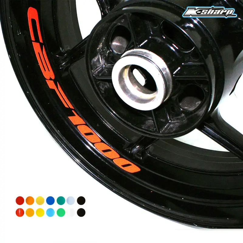 8 X индивидуальные наклейки с внутренним ободом светоотражающие на колеса полосы