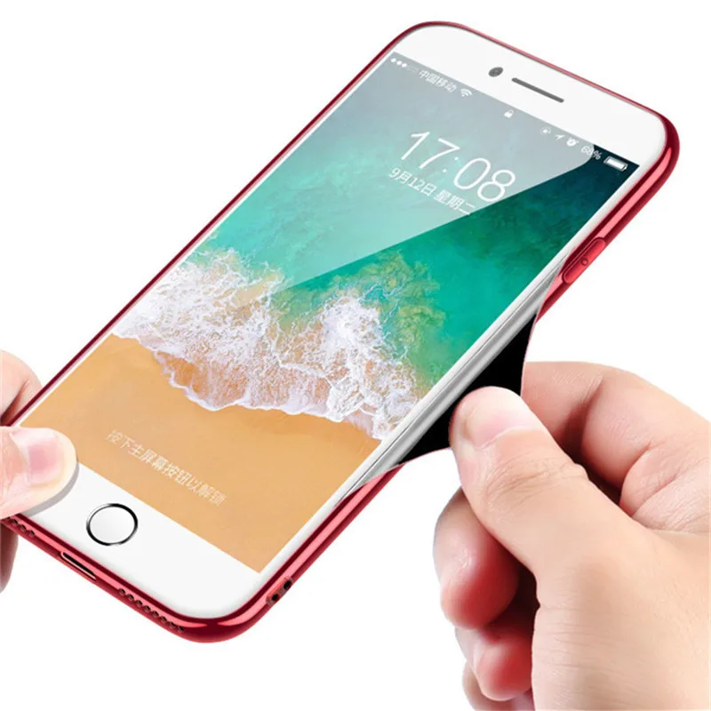 For iPhone X 7 8 Plus Luxury Tempered Glass Case Silicone Bumper Hard Marble Back Cover XS Max XR 6S Shockproof |