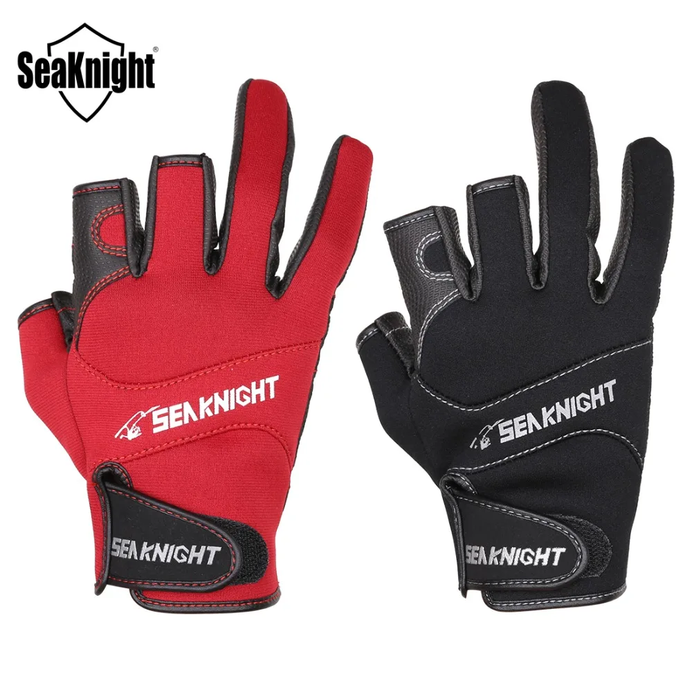 Рыболовные Перчатки SeaKnight SK03 1 пара/лот практичные дышащие перчатки из неопрена с
