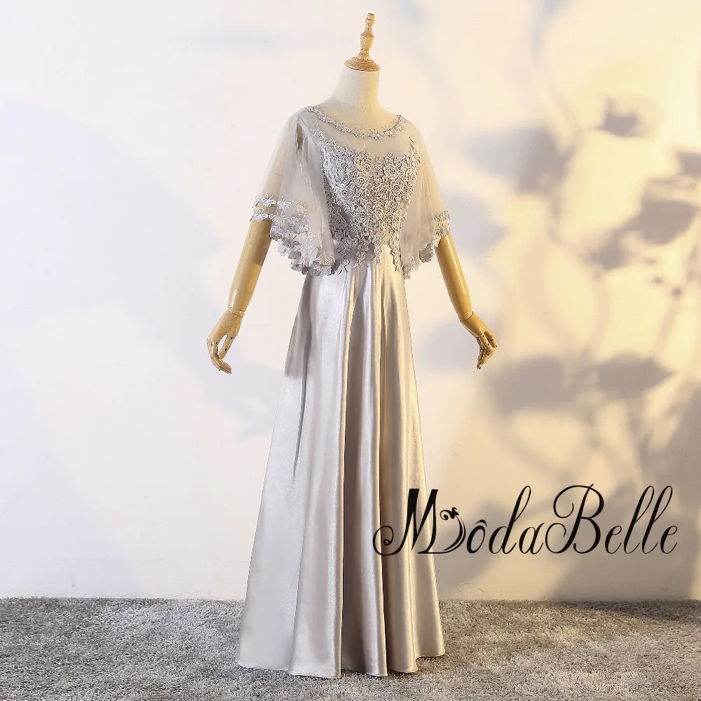 Modabelle/элегантное кружевное платье для выпускного вечера с бабочками серые