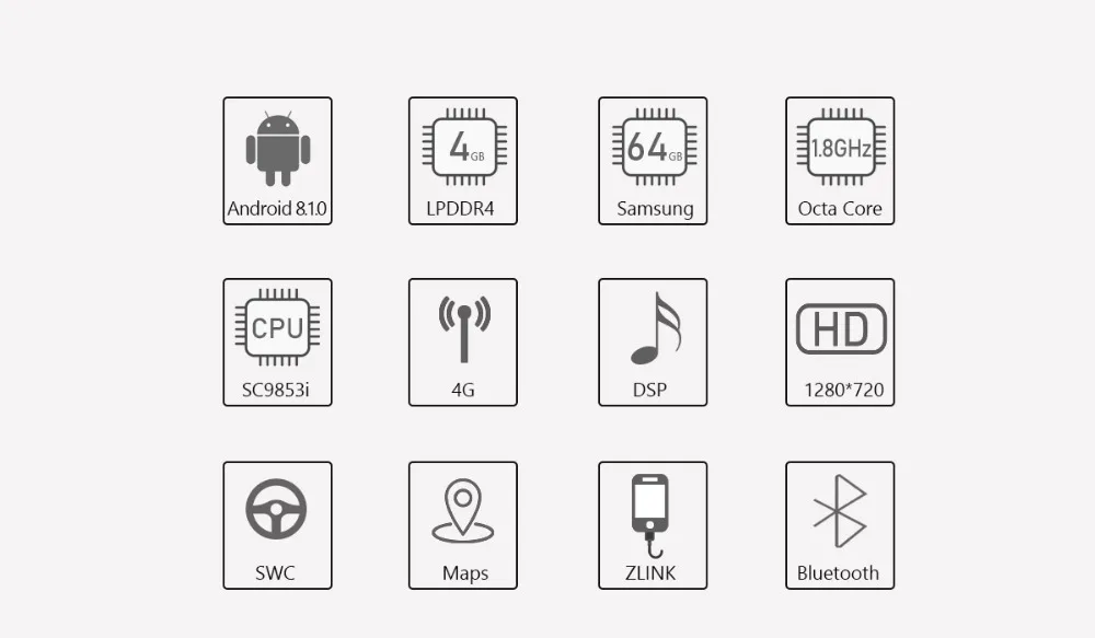 JOYING one din Android 8,1 автомобильный радиоприемник Восьмиядерный 1280*720 ips экран поддержка 4G Универсальный DSP gps быстрая загрузка Сплит экран головное устройство
