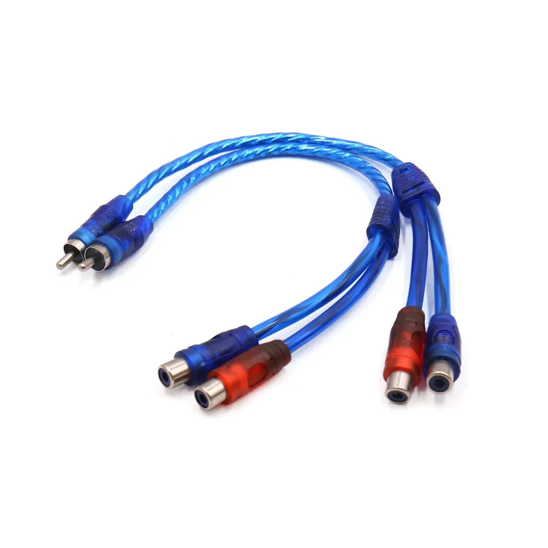 

uxcell 2Pcs 31cm 1 Male to 2 Female Splitter Adapter Audio Y Shape Cable Wire Cord