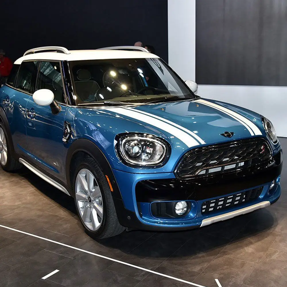 Наклейки в полоску с капюшоном и задней графикой для Mini Cooper Countryman F60 2017
