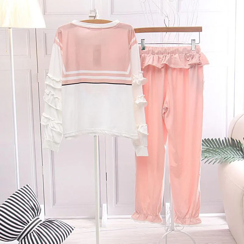 Сейлор Мун Цукино Usagi набор пижам Loungewear ночная рубашка одежда для отдыха косплэй
