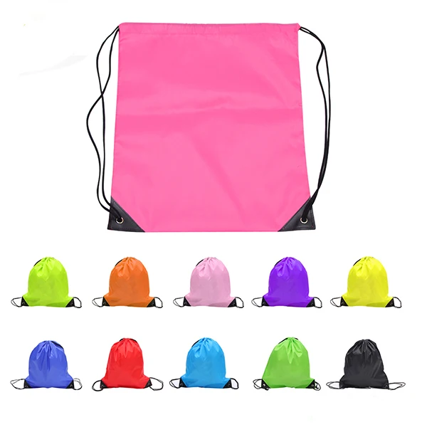 100 шт. пустая сублимационная Полиэстеровая сумка на шнурке спортивная рюкзаки