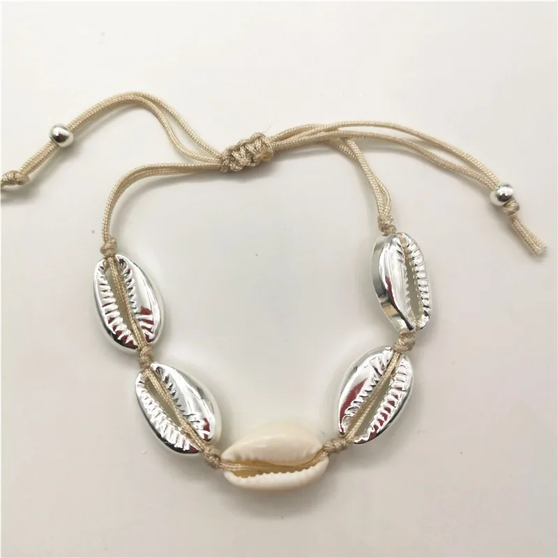 Luxury Gold Silver Color Cowrie Shell Choker Necklace for Women 2019 Fashion Jewelry Bead Rope Chain Necklace Statement Collier images - 6