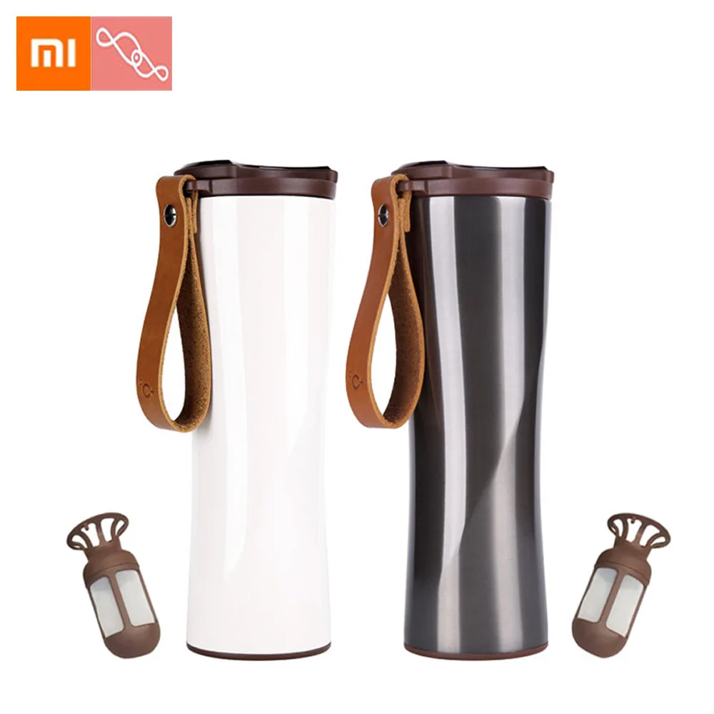 Xiaomi стакан для кофе Термокружка Moka Smart Cup OLED сенсорный дисплей температуры 430 мл портативная кофейная чашка из нержавеющей стали
