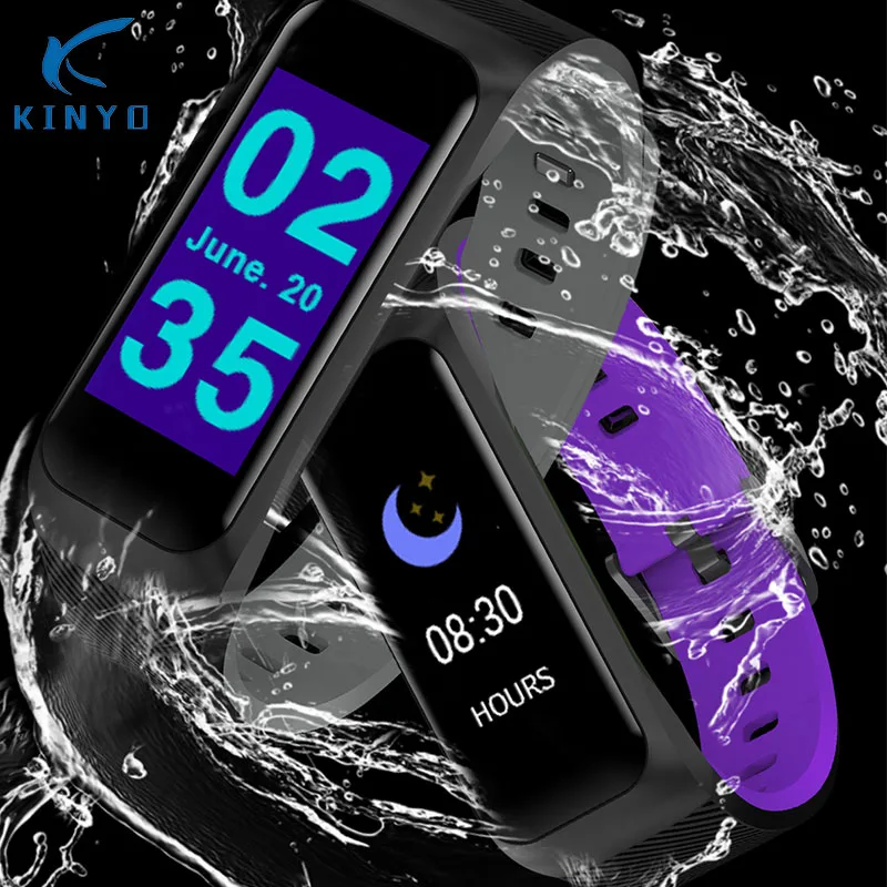 Улучшенный спортивный смарт браслет с пульсометром Bluetooth для измерения