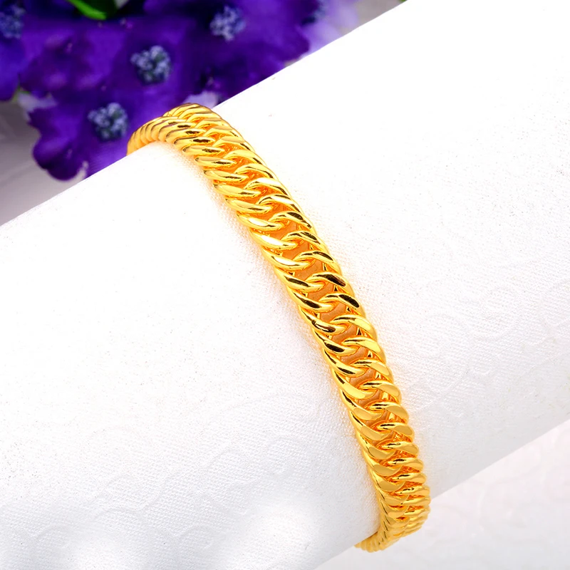 XX24K браслет из чистого золота Настоящее 999 цельный золотой браслет на заказ мужской подарок трендовая Классическая ковбойская цепочка ювелирное изделие Лидер продаж Новинка