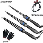 Профессиональные щипцы для завивки волос, Керамические инструменты для стилизации, утюжок для волос в виде конуса, электрическая плойка для создания локонов и волн