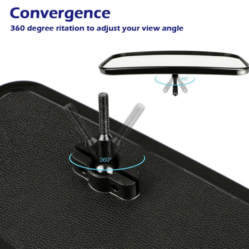 Черный Универсальный мотоцикл скутеры Бар Конец сзади зеркала внедорожных