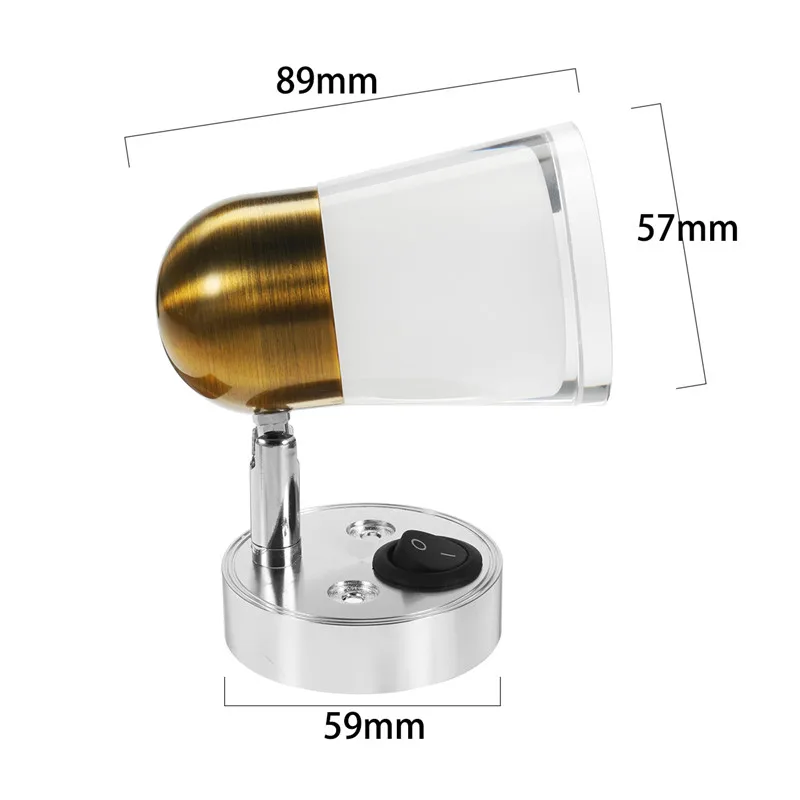 Светодиодный настенный светильник караван прикроватная книжка 3 Вт 12 В лодка