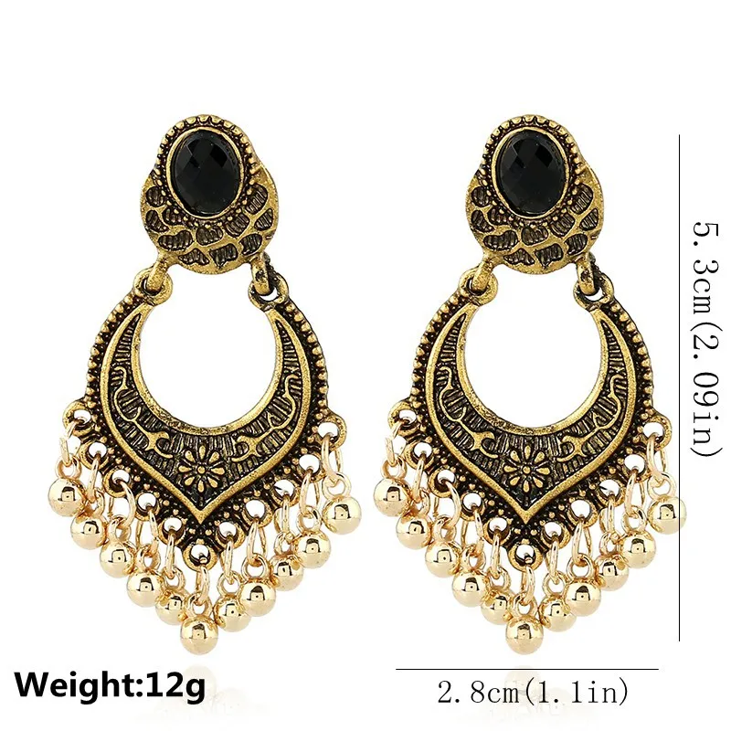 Женские длинные серьги-подвески в стиле бохо ювелирные изделия резные