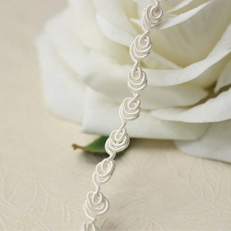 Обрезка бежевого цвета одежды свадебных платьев аксессуары для шитья сделай сам