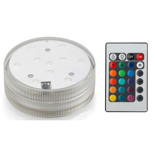 1 light 1 remote Стеклянный Лотос кальян светодиодный светильник с пультом дистанционного управления RGB красочные водопроводные трубы chicha аксессуары Погружные Водонепроницаемые Лампы - Цвет: 1 light 1 remote