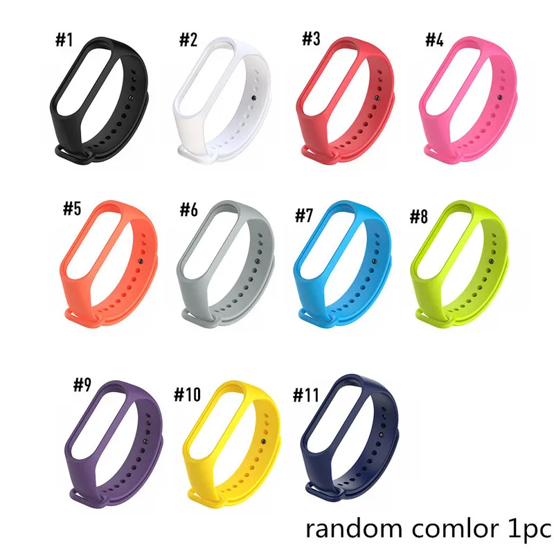 Новый Сменный ремешок для часов Xiaomi MI Band 4 3 силиконовый умных аксессуары Носимых