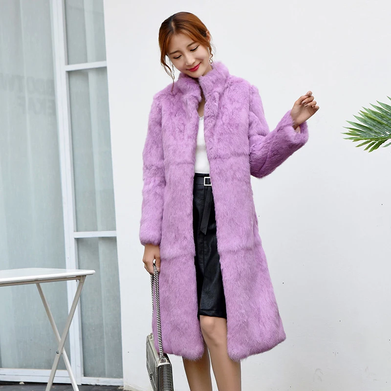 Зимние куртки длинные толстые пальто женская модель 2018 женское меховое куртка из