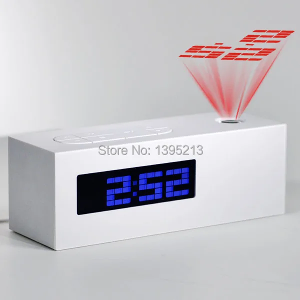 Лазер проектирование сигнализация часы дисплей время Дата Температура +