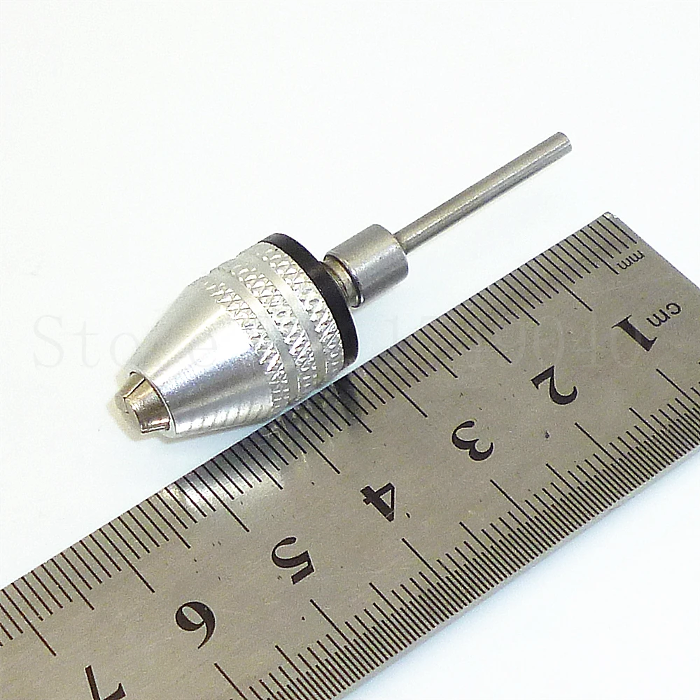 Keyless Drill Bit Chuck Clamping Range 0.3-3mm with 2.3mm Shank Connecting Shaft Electric Grinder Adapter for Power Rotary Tool |