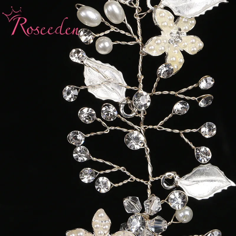 Модные цветочные свадебные украшения для волос ручной работы аксессуары