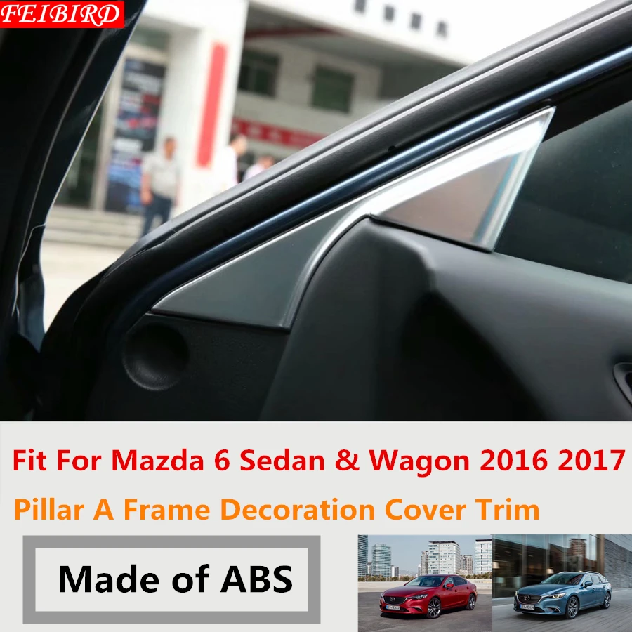ABS Хромированная оправа декоративная накладка 1 пара интерьера для Mazda 6 Sedan &amp Wagon