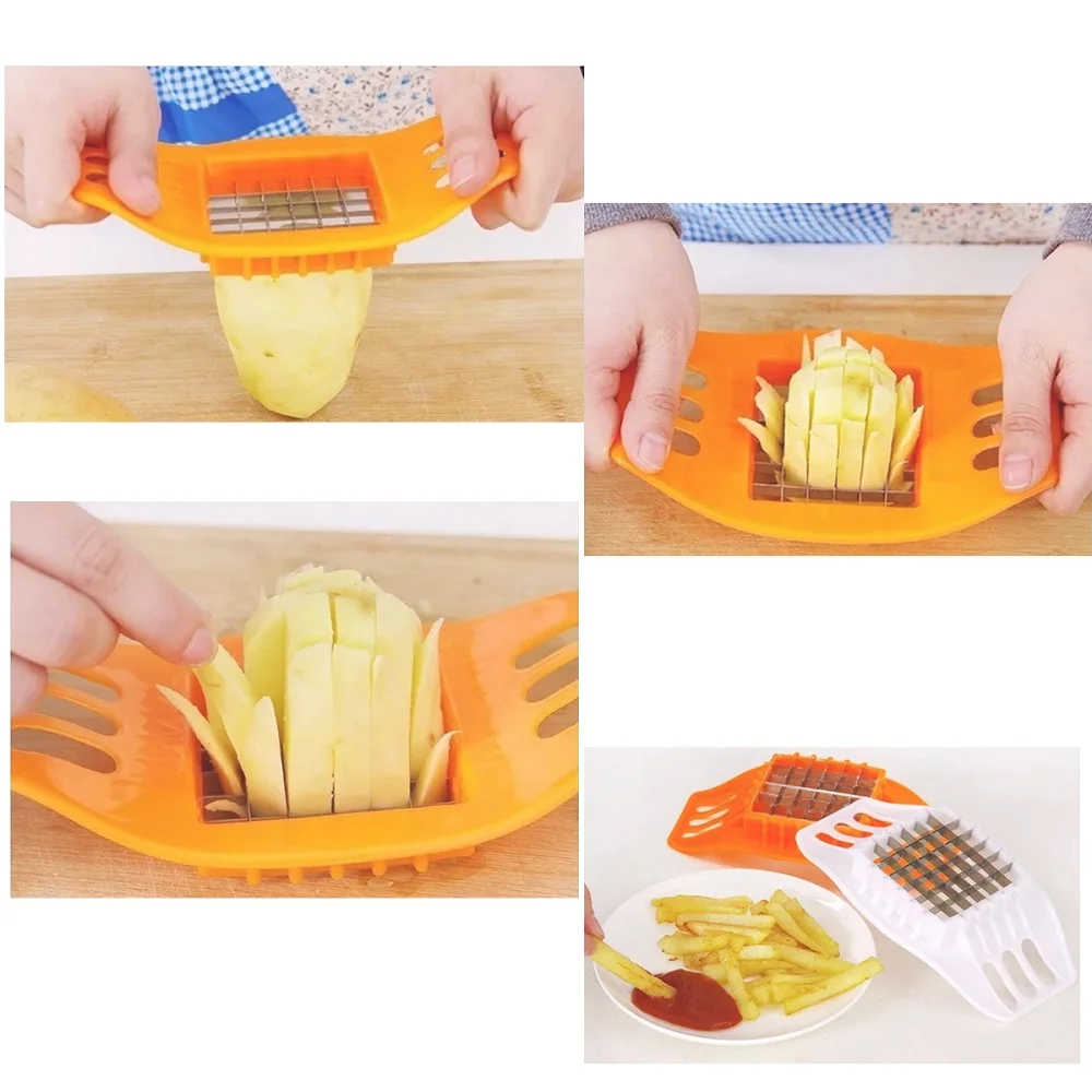 Berglander картофеля резак Растительные Slicer Chopper фишек делая устройство фри ABS +