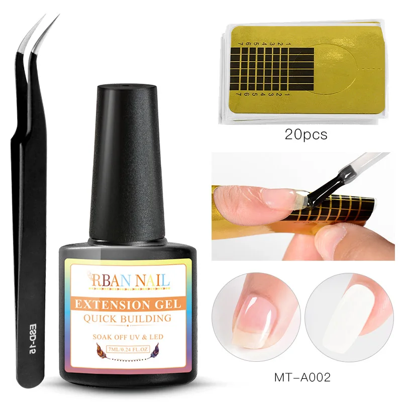 ZH05110 RBAN лак для ногтей 20 мл акриловый полигелевый удлинитель розовый, белый, прозрачный УФ светодиодный гель для ногтей - Цвет: ZH05110