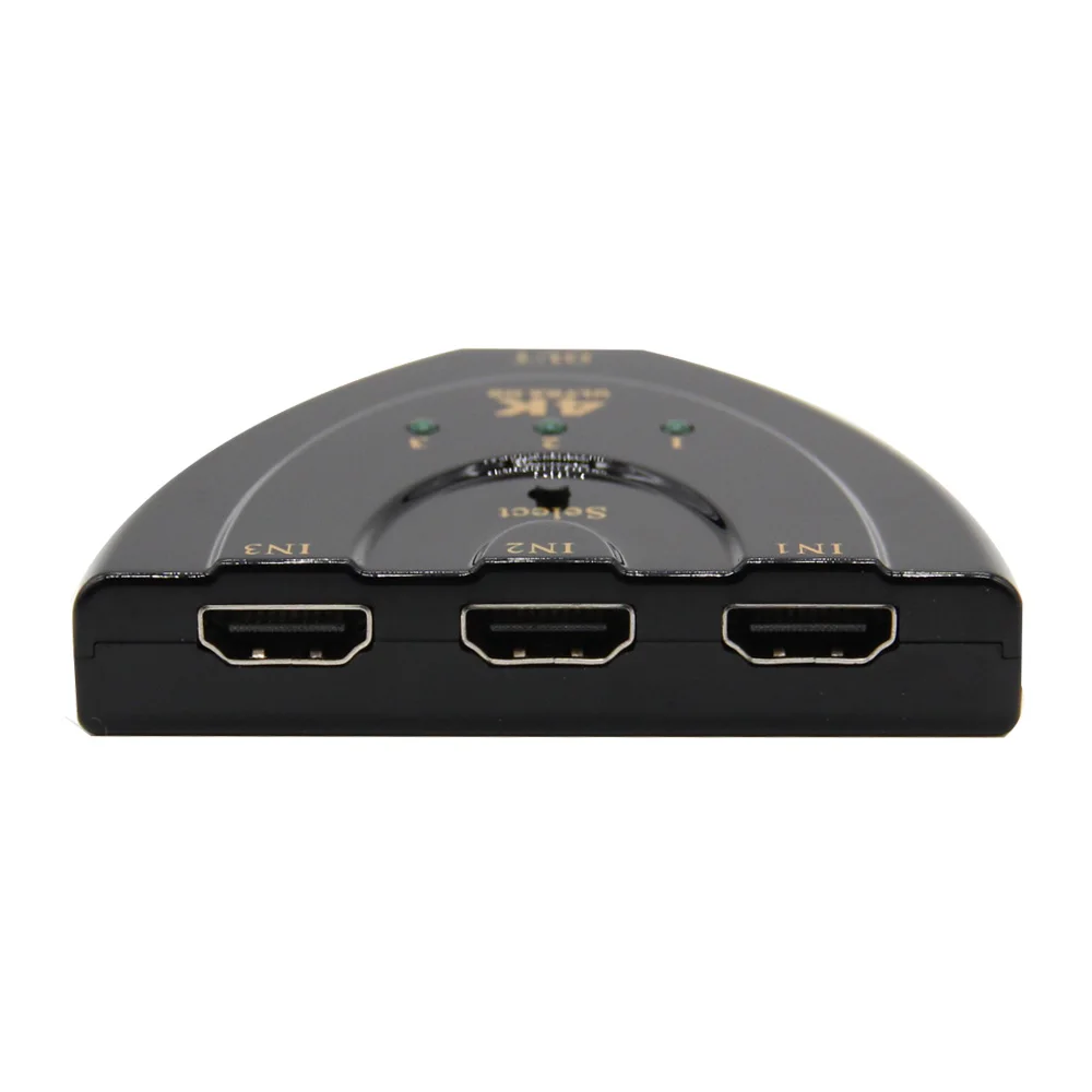 Мини 3 Порты и разъёмы s совместимому с HDMI переключатель 1.4b 4k * 2k 3D сплиттер в 1 из