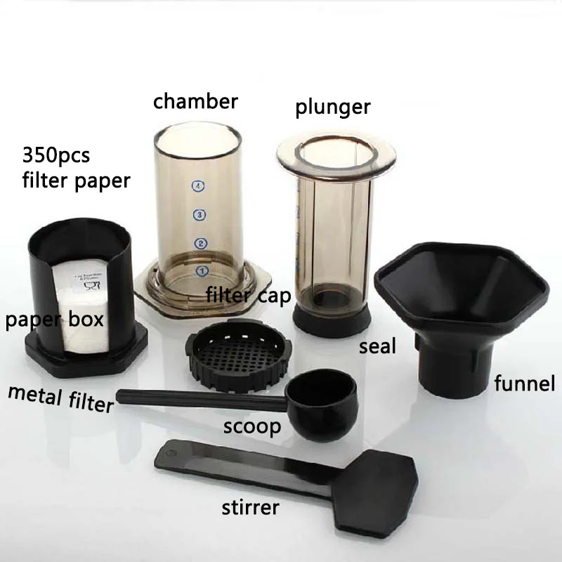 Портативная Кофеварка французский пресс es кофейный многоразовый фильтр для кофе