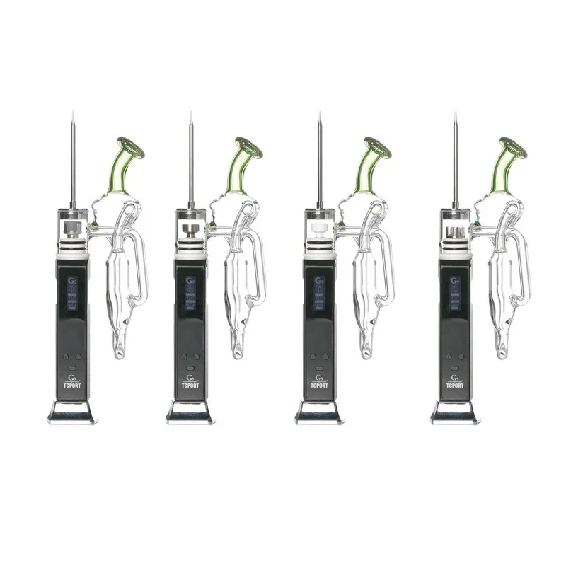 Greenlightvapes G9 TC PORT wax dab rig oil Portable enail vaporizer with glass pipe Temperature Controller bubbler |