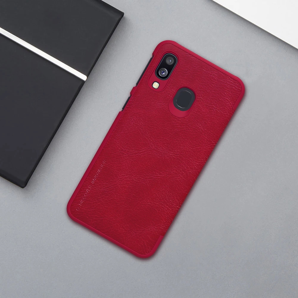 Чехол A40 для samsung Galaxy A40 чехол NILLKIN Qin Бизнес Флип кожаный чехол слот для карт задняя крышка для samsung A40 чехол для телефона