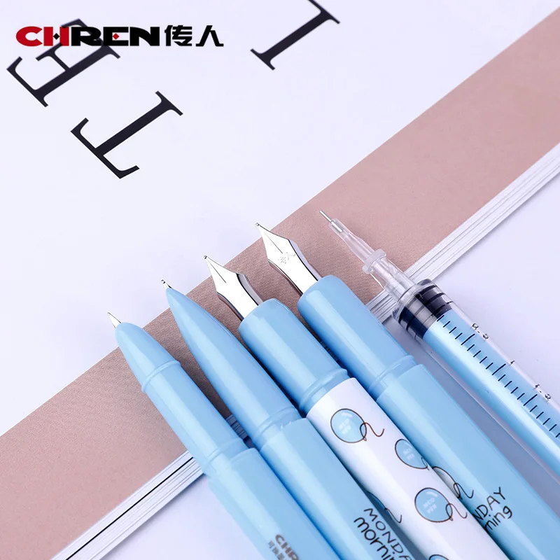 10 set фонтан чернила для ручек перо 0,38/0,5mm Многоцветный стильная футболка с изображением персонажей видеоигр Каллиграфия Подпись ученические ручки школы письменная работа в офисе