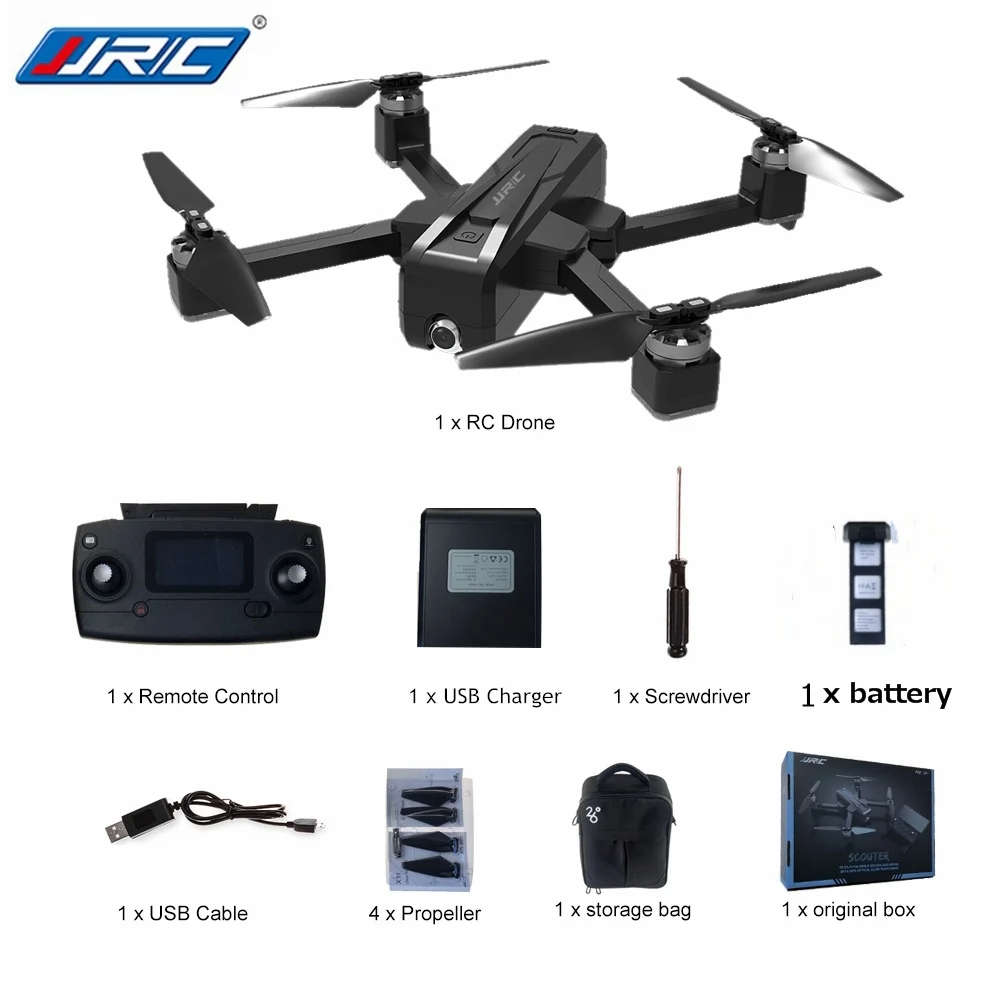 1 battery and a bag JJRC X11 5G складной gps RC Дроны с 2K wifi FPV камера ночной полет профессиональный пульт дистанционного управления Квадрокоптер RTF - Цвет: 1 battery and a bag